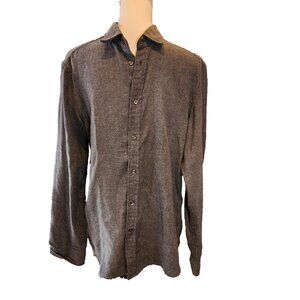 Soft Grey Flannel-like Men's Shirt by Diesel. Size - Large